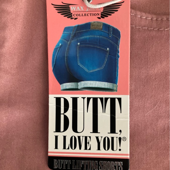 Butt lifting/ enhancing coloured Jean shorts - Picture 4 of 5